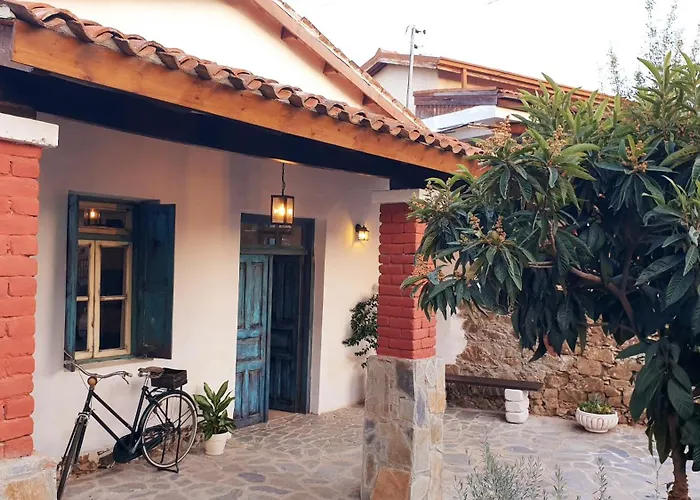 度假居 Traditional Adobe House In Evrychou With Cozy Garden And Fireplace! *