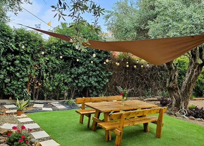 度假居 Traditional Adobe House In Evrychou With Cozy Garden And Fireplace! *