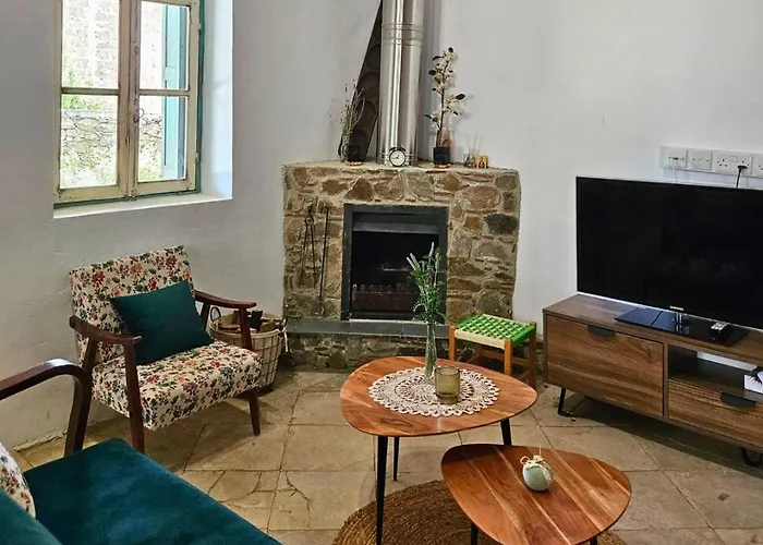 Traditional Adobe House In Evrychou With Cozy Garden And Fireplace! 度假居 尼科西亚