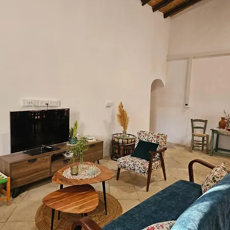 Traditional Adobe House In Evrychou With Cozy Garden And Fireplace!