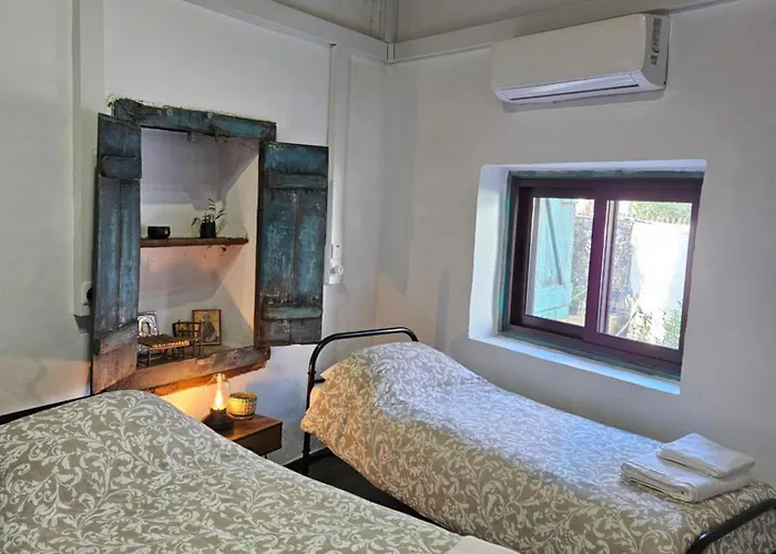 Traditional Adobe House In Evrychou With Cozy Garden And Fireplace!