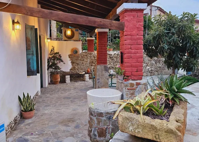 Traditional Adobe House In Evrychou With Cozy Garden And Fireplace! *